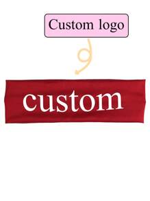 1PC Custom Solid Color Wide Headbands For Women, Cross Tie Hair Accessories For Sports, Yoga, Fashionable Girls' Turban Casual