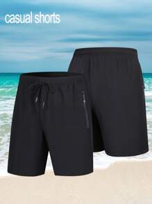 1 buc. pantaloni scurți pentru sport în aer liber, cu uscare rapidă, pentru bărbați, potriviti pentru fitness de vară, baschet și alergare