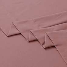 Farfallarossa 纯色涤纶床单（1 件） - 优质材料，优雅设计，柔软舒适，营造奢华的休息体验，适用于各种床型。