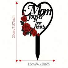 衷心的父亲纪念桩 - 防风雨，情感心形墓碑，个性化花园墓碑，用于墓地纪念，纪念挚爱亲人，持久耐用，易于安装的设计