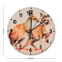 Wedding Kangaroo Couple, Living Room Wall Clock, Modern Art Wall Decor, Bedroom Decor And Accessories, Novelty Birthday Gift For Parents