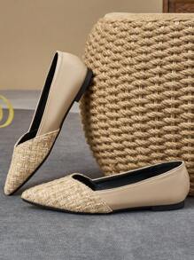 WHDXY 女士性感尖头平底绒面芭蕾平底鞋，软底办公室工作鞋，紫色百搭复古小众豹纹平底鞋，配套连衣裙