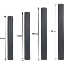 JOIEYOU Sichtschutzmatte PVC Sichtschutzzaun Sichtschutz, Balkonverkleidung Sichtschutz mit Kabelbindern Privatsphäre PVC Zaun Windschutz Blickdicht - Grau - Übersicht 2