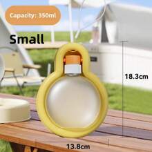 500ml Pet Portable Collapsible Water Cup, Bulb Shaped, Large Capacity Dog Bowl For Outdoor Use - Multicolor - View 14