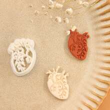 1pc Heart Polymer Clay Cutters, Flower Clay Cutters For Earrings Making, Clay Earrings Cutters, Hollow Clay Cutters For Polymer Clay Jewelry, Jewelry Making Kits