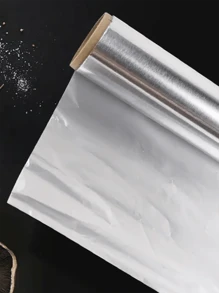 1 Roll Of Heat-Resistant Thick Aluminum Foil - Ideal Choice For BBQ, Baking And Grilling, Oven And Kitchen Use - Multicolor - View 2