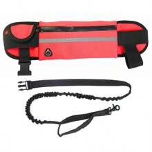 New Reflective Pet Running Waist Pack Leash, Elastic Dog Running Leash, Anti-Pulling & Short Lead