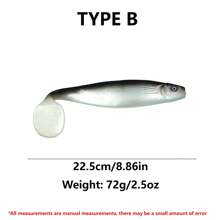 1pc 70g/23.5cm Realistic Mermaid Soft Lure, Large Swimbait Fishing Bait For Outdoor Sea Fishing, Made Of PVC Material T-Tail Soft Fishing Lure Suitable For Freshwater And Saltwater - Multicolor - View 14