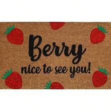 Berry Nice To See You Doormat Strawberry Doormat Strawberries Doormat Cute Strawberry Doormat Fun Strawberries Doormat Home Kitchen Balcony Decoration 16x24 Inch Door Mat Indoor Entrance Front Door Mat Indoor Door Mat Door Mat Outside Entrance