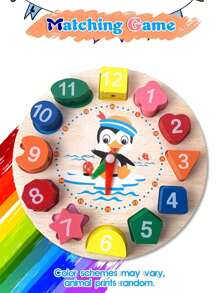 5-In-1 Wooden Toy Set: Percussion Instrument, Piano, Clock, Caterpillar, Beaded Puzzle, Music Educational Toys For Boys And Girls