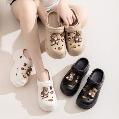 1 双女士新款 2025 厚底打孔鞋，EVA 软底防滑户外沙滩凉鞋，夏季母亲节鲜花，送给妈妈的个性化礼物，最后一刻礼物，母亲节创意，母亲节礼物，送给妈妈的手工贺卡，50 美元以下最佳母亲节礼物，闺蜜节，小狗，嘉年华，鞋子，春夏精选，伴娘礼物，房间，卧室装饰，海滩，旅行，男士，女士，度假