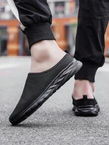 2025 春夏新款透气、舒适、轻便网眼男女通用一脚蹬凉鞋，男款/女款