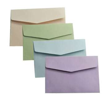 10个彩色信封，16*11厘米生日/节日信封，空白彩色DIY信封，适用于卡片、明信片