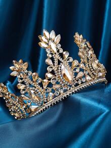 Crystal Tiara Crowns Rhinestone Crown With Combs For Women And Girls Crystal Queen Headbands Princess Headpieces Wedding Hair Accessories Bride Rhinestone For Pageant Birthday Prom - 彩色 - 查看 8