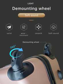 Bagaż europejski, twarda skorupa z tworzywa ABS, duża pojemność, wodoodporny, wzmocniony, koła w jasnym odcieniu, blokada bezpieczeństwa,