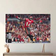 Framed Poster American Football Star Decorat Painting Canvas Wall Art Living Rooms Bedroom Painting - Framed(框架) - 查看 1