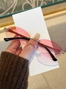 1 副 Y2K 复古风格时尚眼镜，时尚欧美复古设计，海滩派对旅行，户外摄影道具，菱格休闲不锈钢时尚眼镜，适合夏季海滩度假、户外、旅行的所有季节 - 彩色 - 查看 13