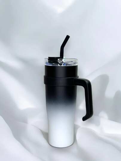 Termo de 1200 ml Flask con aislamiento frio/caliente, incluye tapa y popote