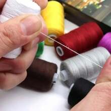 Bộ 12 gói chỉ khâu polyester cường độ cao, mỗi gói dài 600 yard, cuộn nhiều màu - Lý tưởng cho đồ thủ công tự làm và may vải denim, Phụ kiện vật dụng may vá - Nhiều màu - Xem 6