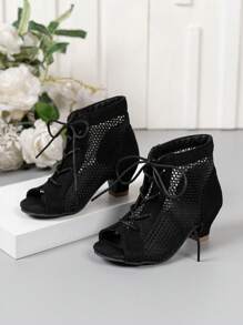 2025 New Children's Sandals, Beach Sandals, Bohemian Style High-Heeled Sandals, Mesh Sandals, Dance Sandals, Sandals