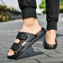 Summer Slippers Men's Platform Sandals Non-Slip Beach Shoes Outdoor Outdoor Camping Non-Slip Slippers Light And Wear Resistant Home Outdoor Dual-Use Bathroom Beach Slippers