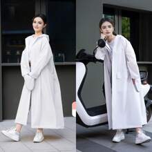 Impermeable de moda de alta calidad. Impermeable grueso a prueba de agua y viento. Chaqueta impermeable para mujer y hombre. Poncho de lluvia multifuncional para actividades al aire libre, ciclismo, viajes, escalada. Ideal para verano, playa, viajes.