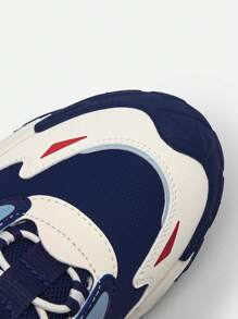 Balabala 男童和女童防滑跑鞋 2024 年春秋季儿童运动鞋 - 藍白色 - 查看 8