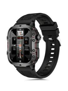 A Full Touch Screen Silicone Strap Music Phone Games Weather Outdoor Sports Three Anti-Call Smartwatch