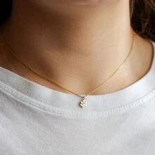 Engraved Paw Print Necklace Minimalist Stainless Steel Pet Memorial Necklace Christmas Gift For Pet Enthusiasts