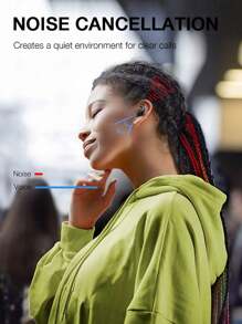 GENAI Mini écouteurs de sommeil, écouteurs sans fil 5,3 intra-auriculaires légers avec microphone intégré, IPX5 étanche, son premium immersif parfait pour dormir, s'entraîner, courir, faire du yoga, l'insomnie, les voyages en avion, la méditation