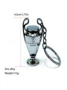 1 Pieza Trofeo de resina deportivo, Copa de la Liga de Campeones con orejas grandes, recuerdo decorativo para fanáticos del fútbol (cinta de regalo), Mini taza colgante decorativa, Accesorios de muñeca, Herramienta llave ordinaria