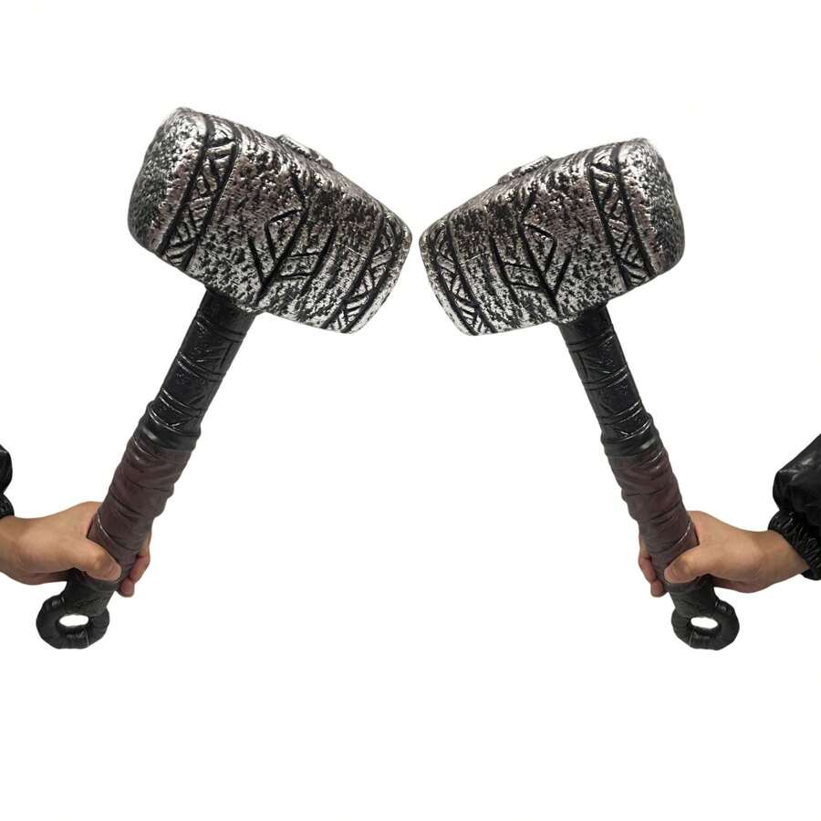 1pcsHammer Thunder God Hammer Stage Performance Prop - Multicolor - View 1