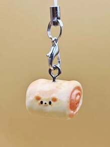 1个/3个热熔树脂3D日式可爱猫咪面包手机挂件小猫吐司钥匙扣可爱挂绳吊坠包包完美汽车配件包包挂饰背包上学卡通哥特Y2K万圣节配件教师节圣诞节礼物创意包包挂绳带证件夹汽车配件包包挂饰汽车配件朋友姐妹 - 彩色 - 查看 13