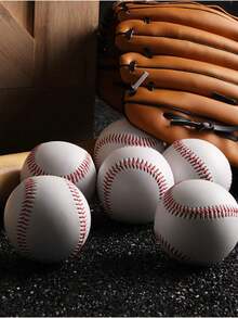 قطعة واحدة من مضارب التدريب الليلية للبيسبول ، قلب خشبي ناعم - أبيض - مشاهدة 4