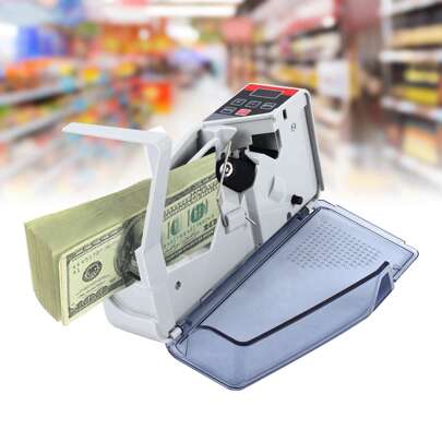  RAINAUT Portable Money Counter Mini Bill Cash Counting Machine Handy Suitable For Multi-Currency Handy Banknote Counter 600pcs/ Min