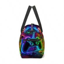 Game Console Design Travel Bag/Duffle Bag/Yoga Bag/Gym Bag/Picnic Bag, Suitable For Outdoor Travel, Daily Carrying, Swimming, Yoga, Fitness Bag For School School Accessories School Stuff