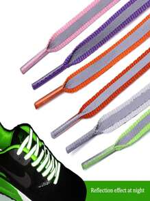 Unisex Buty sportowe Trampki Sznurowadła Płaskie Świecące Odblaskowe Sznurowadła, Modne i Wyjątkowe