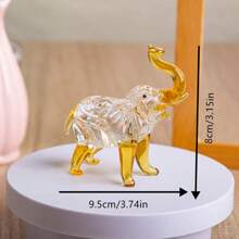One Handmade Crystal Elephant, An Elegant Holiday Gift. Suitable For Family, Friends, Lovers, Girlfriends And Household Members, The Crystal Material Adds A Luxurious Feel. Can Be Used As Room Decoration, Office Desk Ornament, Home Decor, Holiday Gift, Birthday Gift, Scene Decor And Holiday Accessories Gifts Graduation