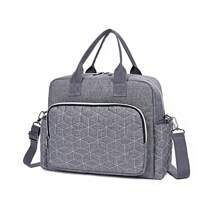 Fashion Quilted Rhombus Shoulder Mommy Bag; Large Capacity Travel Tote Crossbody Diaper Bag; High Quality Multipurpose Portable Mother & Baby Handbag