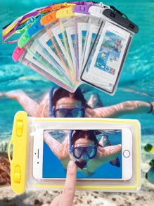 5pcs. Mobile Phone Waterproof Bag Can Touch Screen. Diving Kit Swimming Takeout Rider's Spa Dust Bag Waterproof Phone Case.