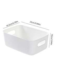 1 pieza Caja de almacenamiento para el escritorio, caja de almacenamiento de plástico para el hogar para ropa, cosméticos y uso en la cocina