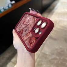 Beautiful And Stylish Design Phone Case Made Of TPU Material Cut Suitable For 16 15 14 13 1211 Pro Max Gift For Birthday, Mother, Family, Friends, Boyfriend, Girlfriend - Red - View 4