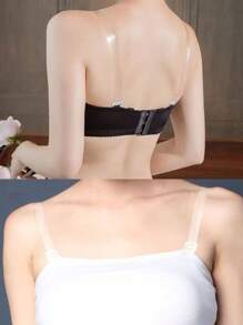 2pcs/1pair Adjustable Invisible Shoulder Straps, Comfortable Bralette Straps, Bra Accessories Summer Cooling,Beach,Travel