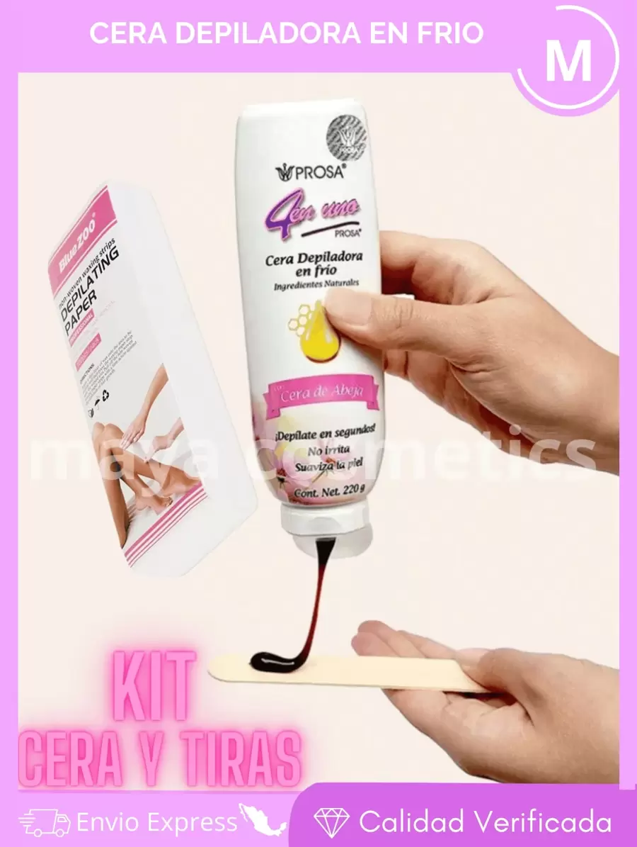 Cold Wax For Hair Removal, Liquid Hair Removal Strips - Hair Removal Paper - 100 Pieces, Does Not Irritate, Softens The Skin With Beeswax And Aloe Vera - Burgundy - View 1