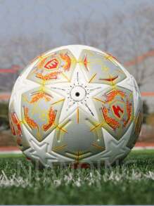 Professional League Soccer Balls, High-Quality PU Leather, Excellent Elasticity, Seamless Heat Bonding Technology, Anti Slip, Wear-Resistant, Easy To Kick, Professional Adult Youth Training Competition, No. 5 Football, Free Ball Needle, Ball Net - Gold - View 10