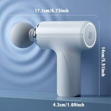 A Portable Electric Fascia Massage Gun, 4 Replaceable Massage Heads, 6-Speed Mode Adjustment, Deep Tissue Impact Muscles, Relieve Muscle Tension, For Body, Back And Neck Massage - 薄荷綠 - 查看 11