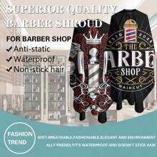 理发师黑色理发围裙理发披肩美发长袍美发外套理发店沙龙配件、返校、旅行度假必需品、女士发饰