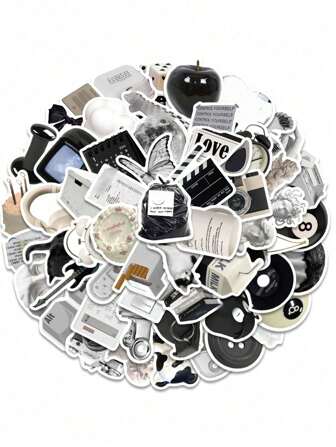 122 件装各种简约 INS 风格玩具涂鸦贴纸行李箱电脑手机防水装饰贴