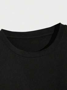 MTV Headbangers Ball Outline Logo T-Shirt Fashion Print T-Shirt , Men's 220g New Summer Casual Round Neck Heavy Pure Cotton Short-Sleeved T-Shirt - Black - View 4