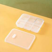 1 Piece / 2 Pieces Ice Cube Tray With Lid - 6 Cubes Per Tray, Ice Cubes Trays For Freezer With Box/Container, Ice Cube Tray Large For Baby Food, Cocktail, Ice Coffee And Blenders